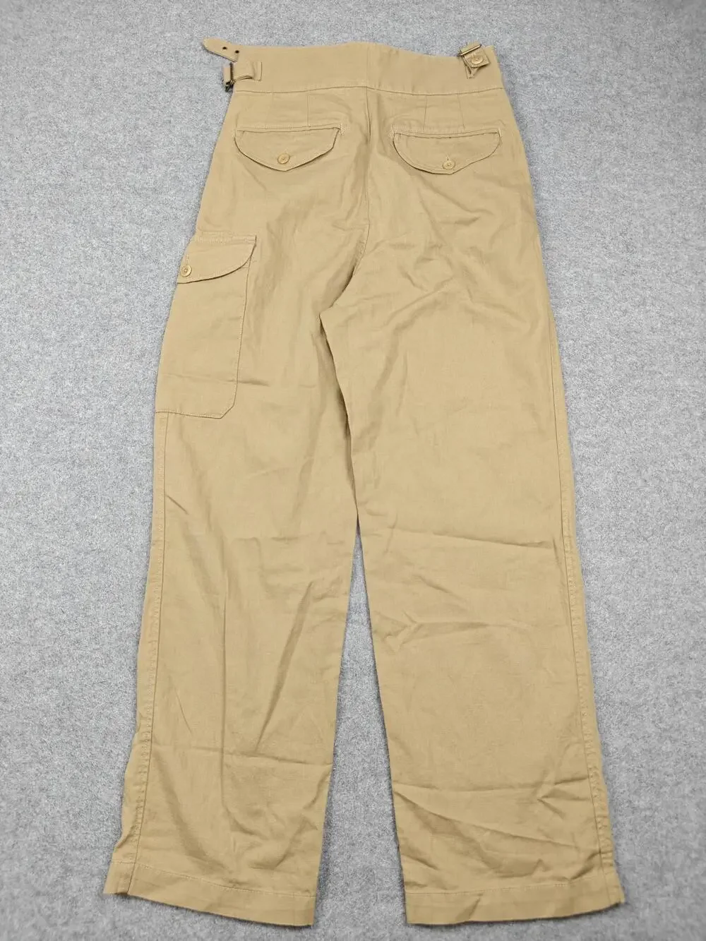 Banana Republic Pants Womens 8 Beige Cargo Straight Leg Twill Belted Pockets